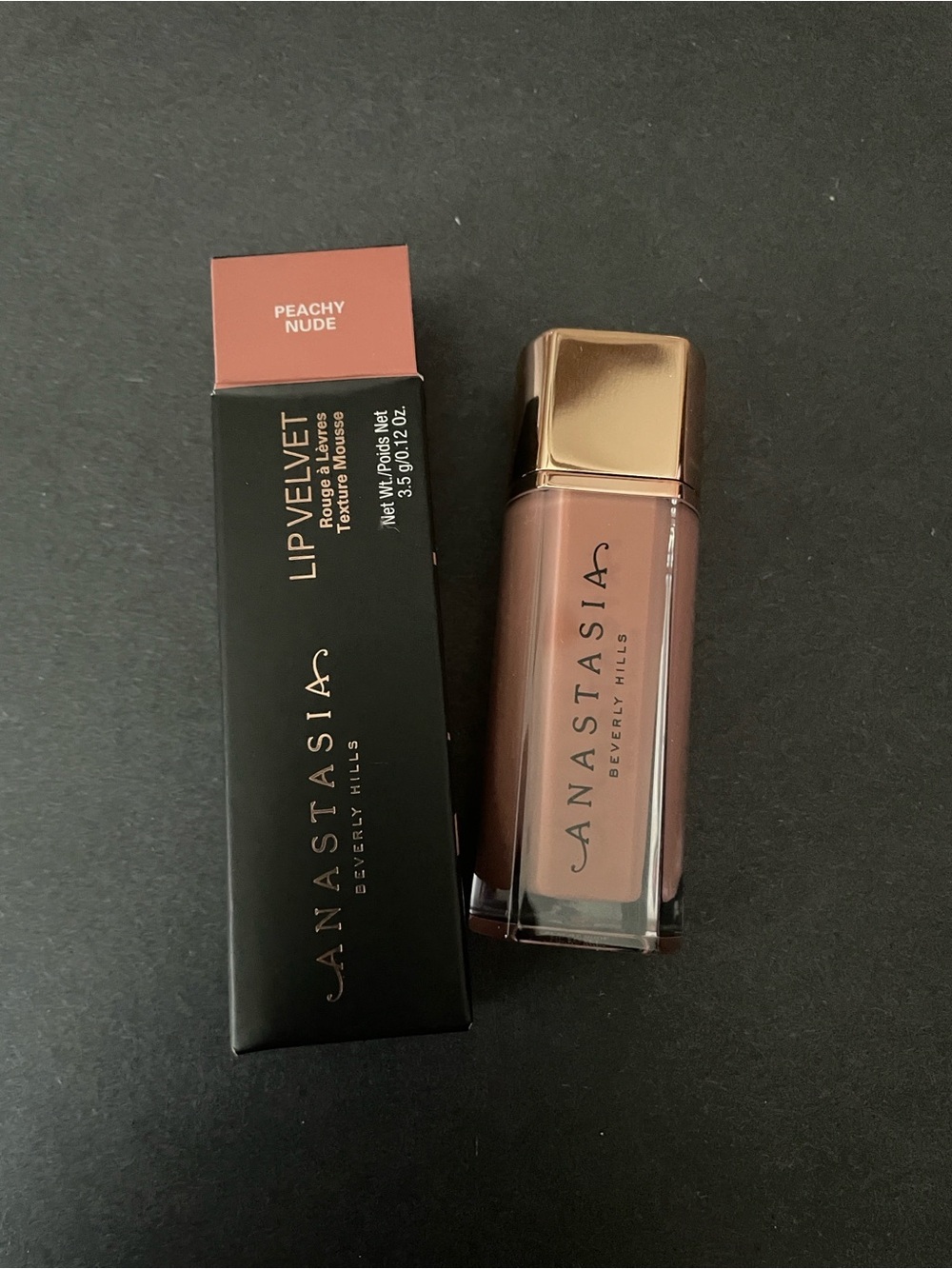Anastasia Beverly Hills Lip Velvet Liquid Lipstick — Peachy Nude Mauve